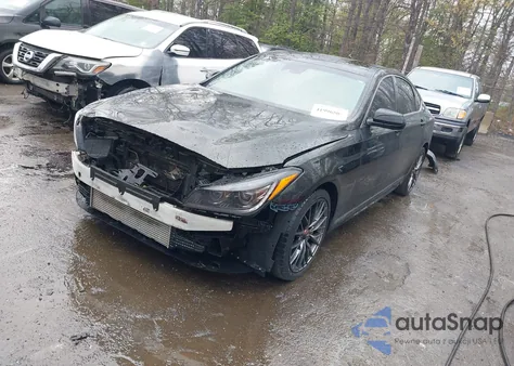 2018 Genesis G80 3.3T Sport из США, поврежденный, VIN KMHGN4JB2JU228949